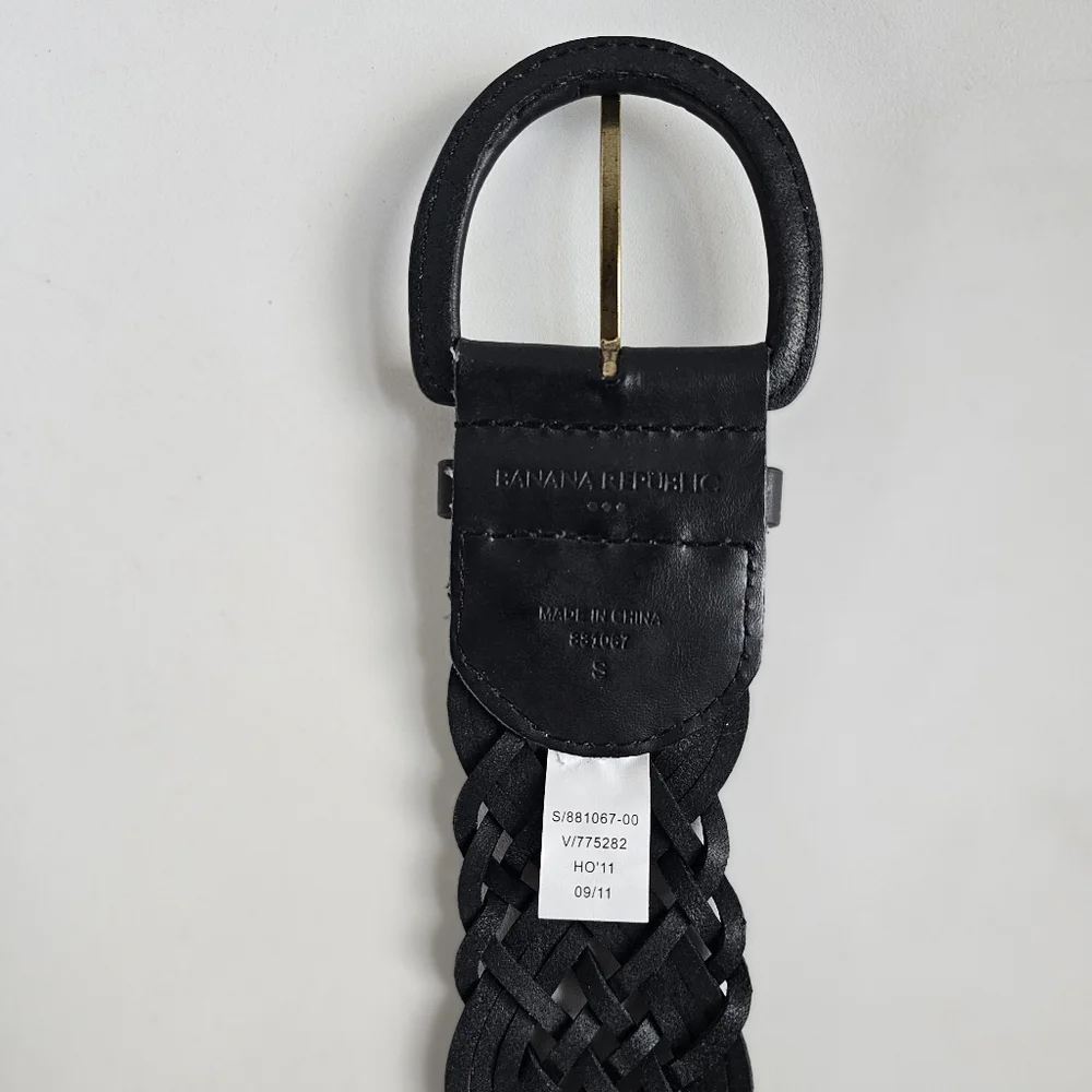 ☆ BANANA REPUBLIC Wide Braided Belt, S
